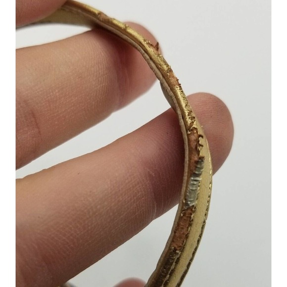 Carlos Santana Flirt Multicolor Gold Accent Peep Toe Ankle Strap Flats Size 6 - Picture 11 of 12